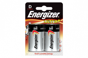 2 x ENERGIZER Ultra+ Alkalibatterie, D, 1,5V (LR20)