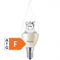 Preview: PHILIPS MASTER LEDcandle Kerzenlampe klar BA38 Windstoss, 230V/5,5W(=40W), E14, 470lm, 827, DIMTONE