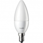 Preview: PHILIPS CorePro LEDcandle, Kerzenlampe B38,  220-240V/7W(=60W), E14, 6500°K, 806lm, matt, NONDIM