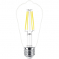 Preview: PHILIPS MASTER VALUE LEDbulb ST64, 230V/9W(=60W), 806lm, E27, 2700°K, klar, FIL, DIM