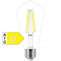 Preview: PHILIPS MASTER VALUE LEDbulb ST64, 230V/9W(=60W), 806lm, E27, 2700°K, klar, FIL, DIM