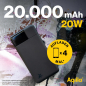 Preview: Aqiila Powerbird B20B - Powerbank mit 20000mAh, 20 Watt, schwarz