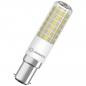 Preview: LEDVANCE LED SPECIAL B15d, 230V/6,5W, 2700K, B15d, 320°, 806lm, Ø18×80mm, NONDIM