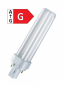 Preview: OSRAM Dulux D, 10W/827, 2pin, G24d-1 Kompaktleuchtstofflampe