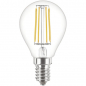 Preview: PHILIPS CorePro LEDluster, Zierlampe P45, 230V/4,3W(=40W), E14, klar, FIL, 470lm, NONDIM