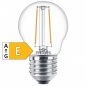 Preview: PHILIPS LED Luster Filament, Zierlampe P45, 230V/2W(=25W), E27, 250lm, 2700K, klar, NONDIM