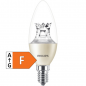 Preview: PHILIPS MASTER LEDcandle Kerzenlampe klar B38, 230V/5,5W(=40W), E14, 470lm, 827, DIMTONE