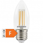 Preview: SYLVANIA ToLEDo Candle, LED Kerzenlampe, 230V/4,5W, E27, 827, 470lm, KLAR, NONDIM