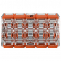 Preview: WAGO Verbindungsklemme 10L 0,14…4mm² mit Hebel, orange, transparent