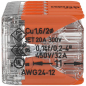 Preview: WAGO Verbindungsklemme 10L 0,14…4mm² mit Hebel, orange, transparent