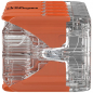 Preview: WAGO Verbindungsklemme 10L 0,14…4mm² mit Hebel, orange, transparent
