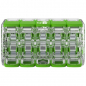 Preview: WAGO Verbindungsklemme Green Range 10L 0,2…4mm², mit Hebel, grün, transparent