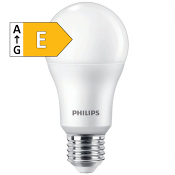 PHILIPS CorePro LED A60, E27, 230V/13W(=100W), E27, 840, 1521lm, matt, NONDIM, Ø60×120mm