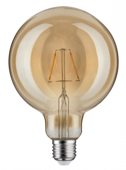 PAULMANN LED Filament Globe Gold, G125, 230V/2,5W, 170lm, 1700K, E27 NONDIM