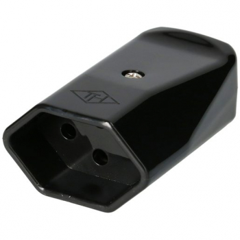 Kupplungssteckdose Typ 13 MAX HAURI TH, schlagfest, Kontakte rund, für Kabel Ø 6…8.5 mm, schwarz