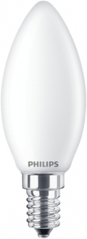 PHILIPS Classic LEDcandle, 220-240V/2.2W(=25W), 250lm, E14, 2700°K, matt, NONDIM