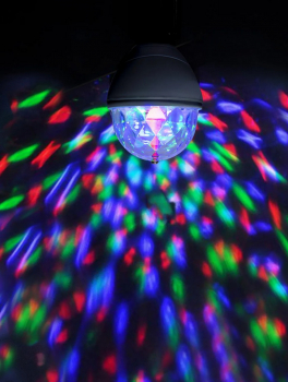 LED Leuchtmittel E27 Disco, 230V/3W - der kleine "Instant-Disco-Ball"...