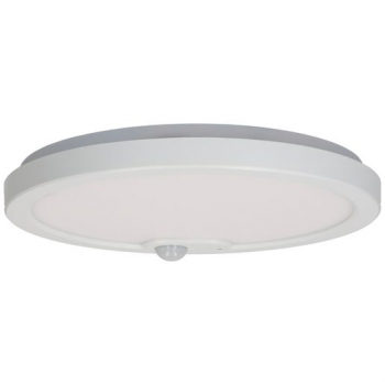 MAX HAURI LED-Deckenleuchte MH SLIM 30 PIR, 18/25W, 1980/2750lm, 3000/4000K, Ø300mm, weiss, mit Bewegungssensor