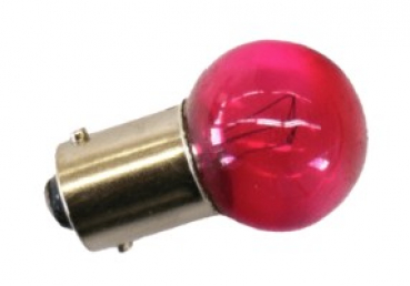 Signallampe Kugel, 24V/3W, 125mA, 15x29mm, BA9s ROT