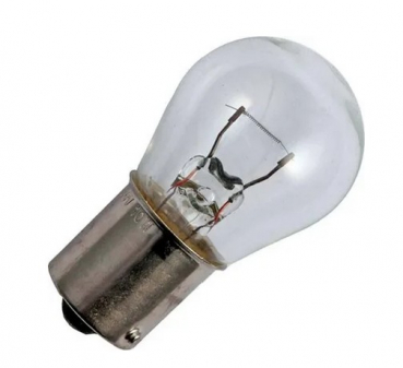 Lichtwurf- / Waagelampe, 2,4V/4W, 25x52mm, Ba15s