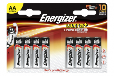 8 x ENERGIZER Ultra+ Alkalibatterie, AA, 1,5V (LR6)