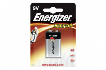 1 x ENERGIZER Ultra+ Alkalibatterie, 9V (6LR61)