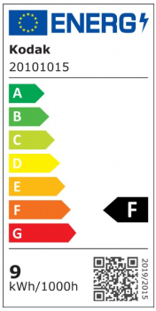 KODAK Max LED Standardlampe A60, 230V/9W(=60W), E27, 827, 2700K, 806lm, 270°, NONDIM