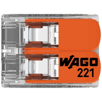 Preview: WAGO Dosenklemme COMPACT Serie 221 2L 0,2…4mm²