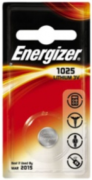 ENERGIZER CR1025, 3V Lithium-Knopfzelle