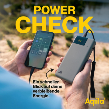 Aqiila Powerbird B20M - Powerbank mit 20000mAh, 20 Watt, moosgrün