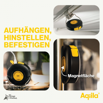 Aqiila Lightbird BL10 - Lampe: 300 Lumen Powerbank: 10'000mAh, 20W Leistung, IP67