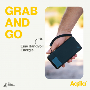 Aqiila Powerbird B20B - Powerbank mit 20000mAh, 20 Watt, schwarz