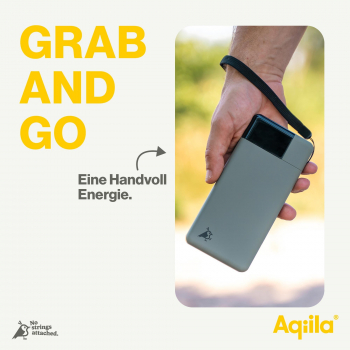 Aqiila Powerbird B20M - Powerbank mit 20000mAh, 20 Watt, moosgrün