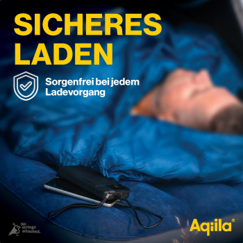 Aqiila Powerbird B20B - Powerbank mit 20000mAh, 20 Watt, schwarz