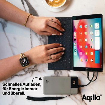 Aqiila Powerbird B20M - Powerbank mit 20000mAh, 20 Watt, moosgrün