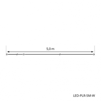 PLR Extension Cable / Verlängerungskabel, Länge 5 Meter, weisses Kabel für TREELIGHT / CLUSTER LIGHT PLR LED-Lichterketten