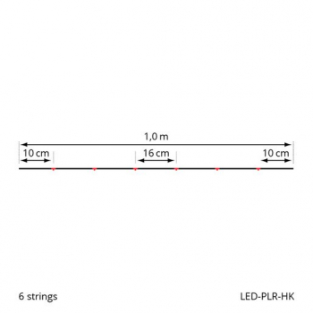 PLR Main Cable für TREE LIGHT / CLUSTER LIGHT LED-Lichterketten, 1m, grün