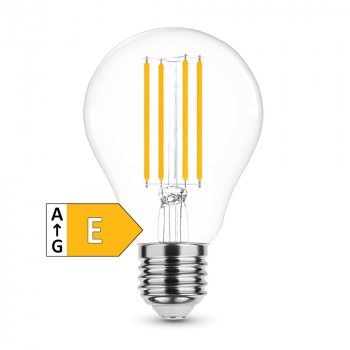 MODEE LED Filament A60 klar, 230V/8W(=75W), E27, 1055lm, 827, 2700K, DIM