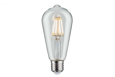 PAULMANN LED Retro-Kolben ST64, 230V/7,5W E27, klar, 827, 806lm, DIM