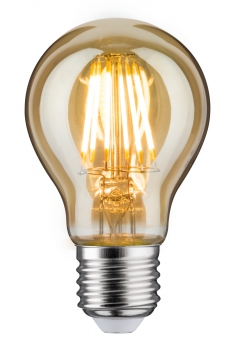 PAULMANN LED Vintage-AGL, 230V/6W, E27, Gold Goldlicht 1700K, 500lm, DIM