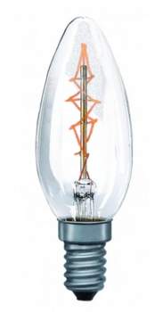 PAULMANN Kerzenlampe Rustika klar, 230V/25W, E14
