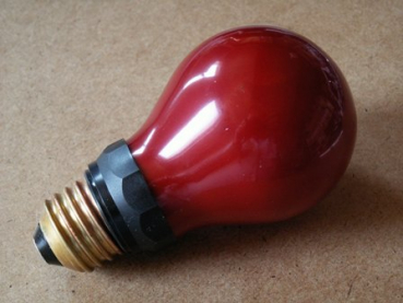 DR. FISCHER 77841422 (=PHILIPS PF712E) 220V/15W, E27, rot - Dunkelkammerlampe