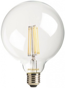 SYLVANIA ToLEDo Retro G120 Globe klar, 230V/12W(=100W), 827, E27, 1521lm, NONDIM