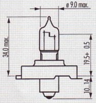 PHILIPS 12064, 12V/15W, P26s