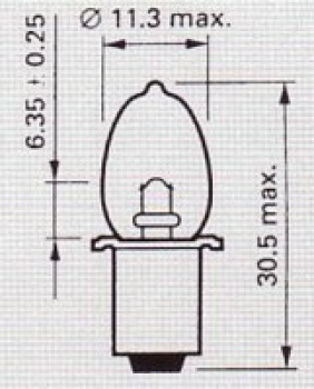 PHILIPS SKPR823, 4,80V/1,1A, P13.5s