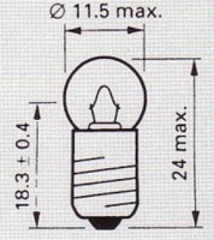 AEQUIVALENT PHILIPS 6890D, 2,5V/0,2A, E10/13