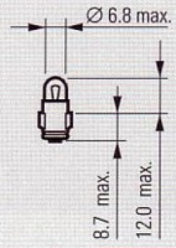 PHILIPS 13829, 24V/3W, BA7s, 200h