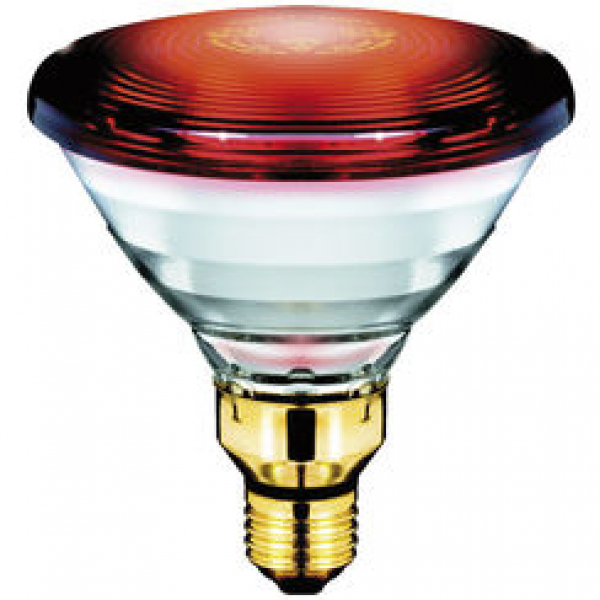 PHILIPS IR100R PAR38, 240V/100W, E27, Infrared Lamp RED