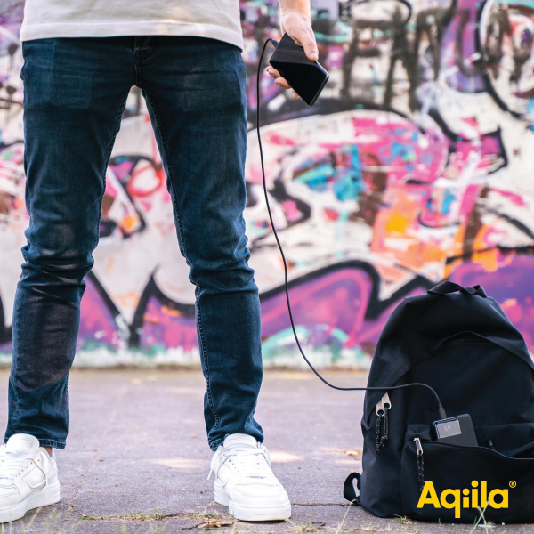 Aqiila Powerbird B20B - Powerbank mit 20000mAh, 20 Watt, schwarz