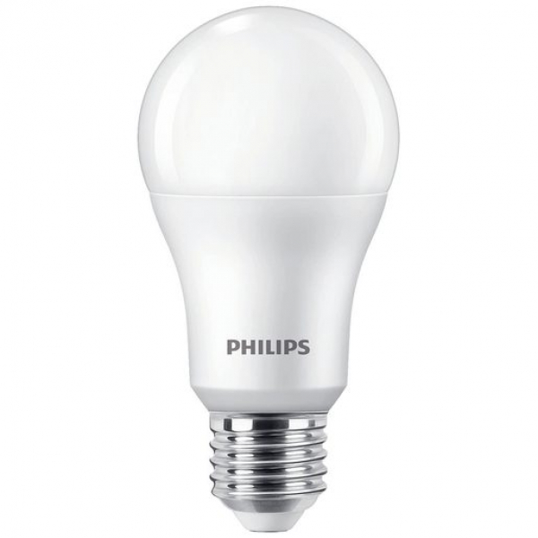 PHILIPS CorePro LED A60, E27, 230V/13W(=100W), E27, 840, 1521lm, matt, NONDIM, Ø60×120mm